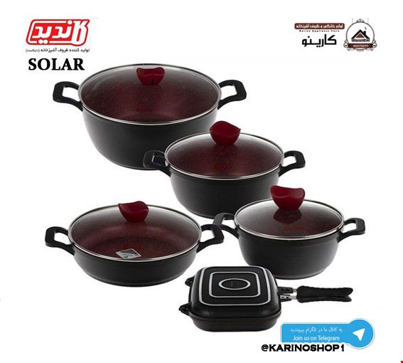 کاندید سرویس قابلمه گرانیتی 10 پارچه سولار