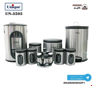 یونیک 14 پارچه آشپزخانه استیل مدل UN-3505 