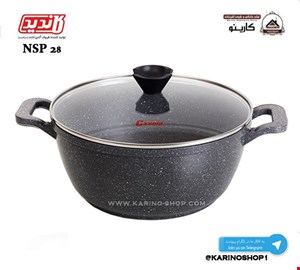 کاندید قابلمه دورو گرانیتی سایز 28 خاکستری
