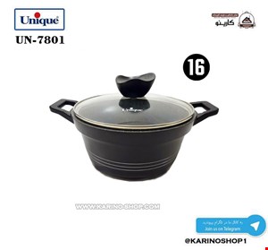  یونیک قابلمه سایز 16 گرانیت  UN-7801